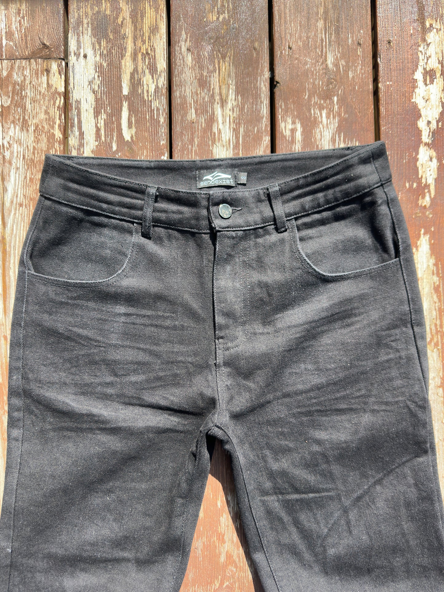 (PRE-ORDER) black flared jeans