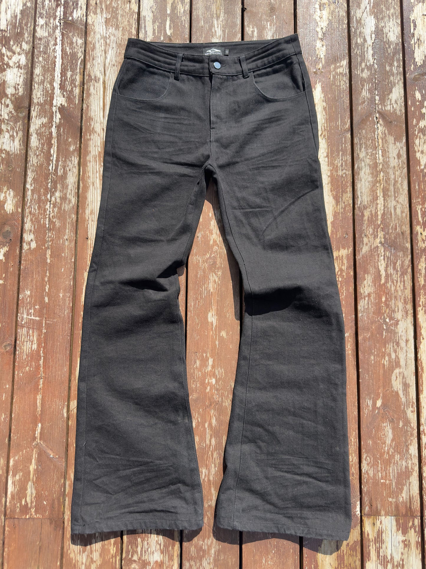 (PRE-ORDER) black flared jeans