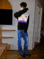 blue "dust" bootcut denim