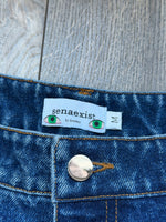 blue "dust" bootcut denim
