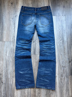 blue "dust" bootcut denim