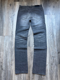 gray "dust" slim denim