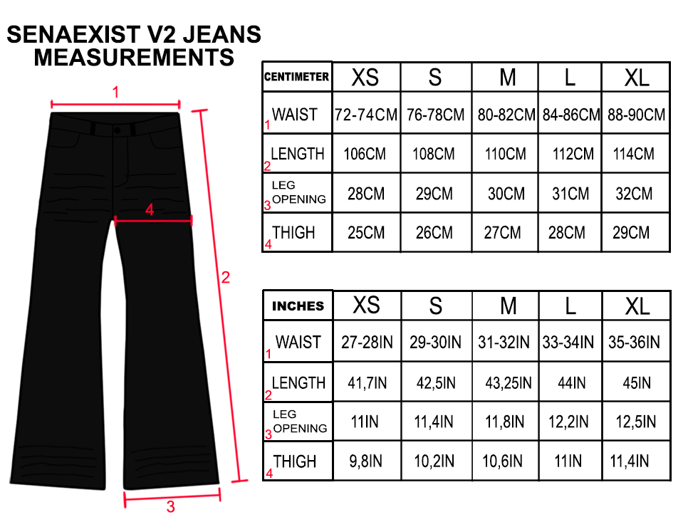 senaexist black jeans V2