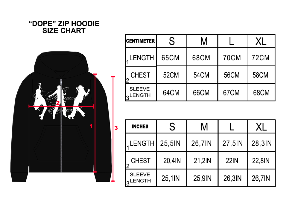 (PRE-ORDER) "dope" zip-up hoodie
